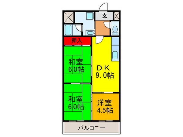 ＳＵＮミネマツの物件間取画像